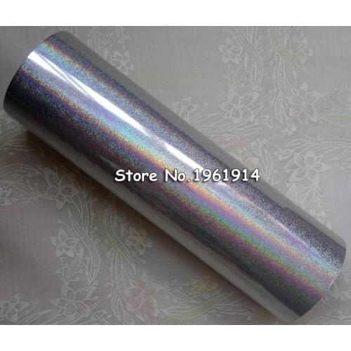 21cm Hot stamping foil Holographic foil hot stamping on paper or plastic 16cm x 120m silver sand color