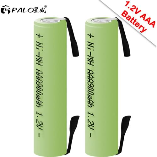 AAA Rechargeable Battery 1.2V 900mah Ni-MH Nimh Cell Green Shell with Welding Tabs for Philips Electric Shaver Toothbrush Razor