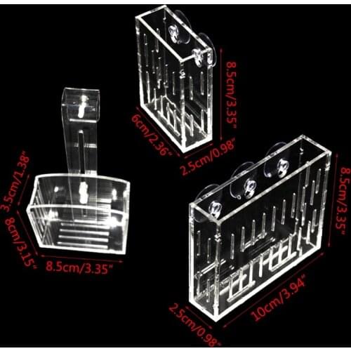 Acrylic Wall Hanging Suction Transparent Vase Holder Pot Aquarium Planting Cup B2QB