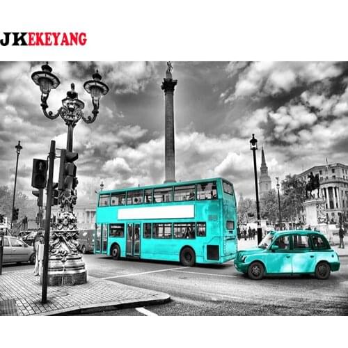 5D Diy diamond painting Street car Diamond Mosaic sale Rhinestone Embroidery cross stitch Y4032