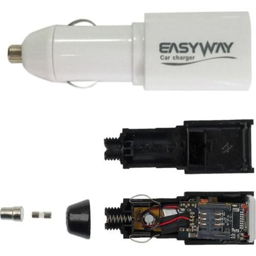 Dual Locator USB Car Charger LCD Display 12-24V Cigarette Socket Lighter Fast Charger Power Auto USB Adapter Remote Listening