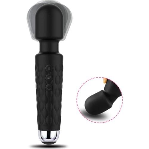 Wireless Dildos AV Vibrators USB Charge Av Magic Wand Vibrator Anal Massager Adult Sex Toys For Women Safe Silicone Sex Product