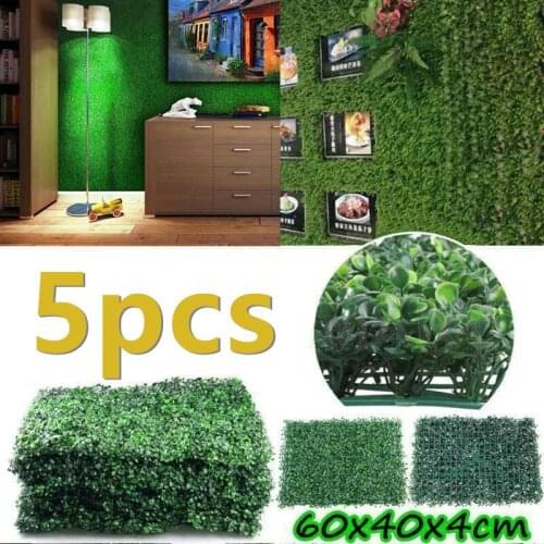 5PCS 40x60cm Artificial Grass Lawn Turf Simulation Plants Landscaping Wall Decor Green Lawn Door Shop Image Backdrop Grass Lawns