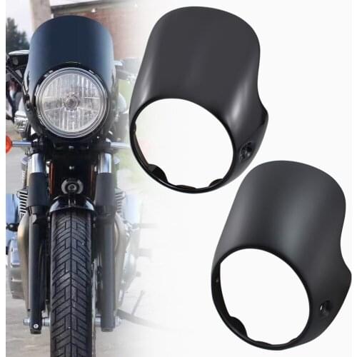 Motorcycle 7"Headlight Fairing Mask Cowl for Triumph Bonneville T100 T12 Thruxton 900 Scrambler Ducati Monster Headlight Mask