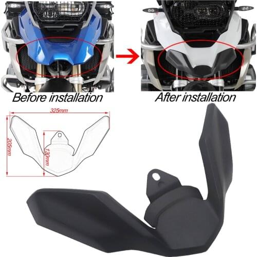 Front Wheel Fender Cover Beak Nose Cone Extension Cowl Carbon For BMW R1200GS LC R1250GS R 1200 1250 GS K50 2017 2018 2019 2020