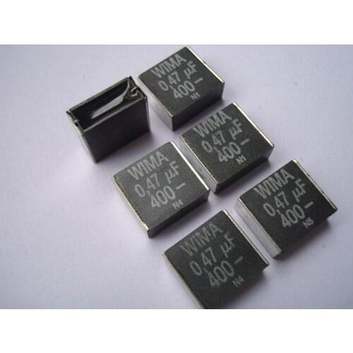 Original new 100% black 400V 0.47uf 474 electrodeless audio capacitor 7.5x15.5x17mm P=15MM (Inductor)