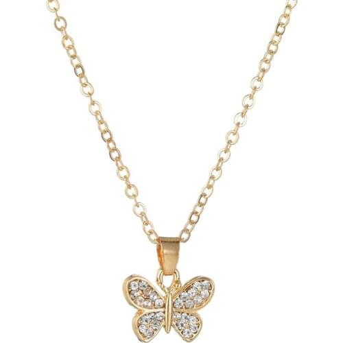 YADA fashion INS Butterfly Shape Chain Presents&Necklace For women Necklaces Party Wedding Bridal Butterfly Necklace SE200051