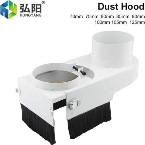 75 / 80 / 85 / 90 / 100mm Spindle Dust Cover Dust Collector Dust Cover Brush For CNC Milling Machine Milling Woodworking Tools