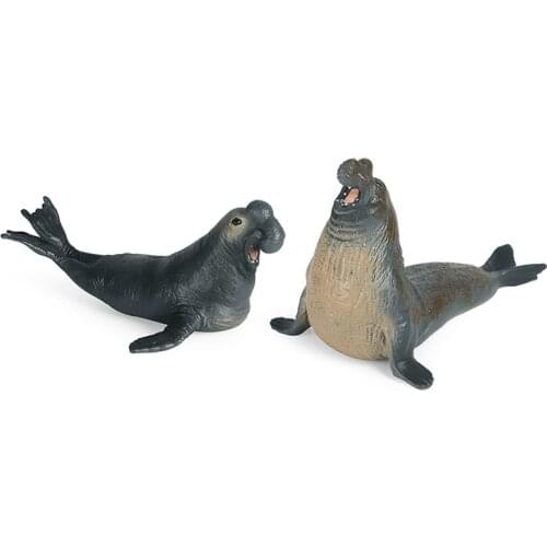Elephant Seal Animal Figure Collectible Toys Sea Animal Cognition Action Figures Kids Plastic Toys