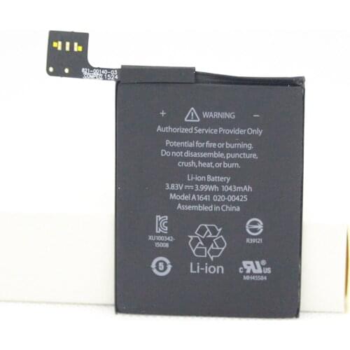 50pcs/lot 1043mAh / 3.99Wh A1641 Replacement Li-Polymer Battery For Ipod touch 6th Generation 6 Gen 6g with Tracking Code