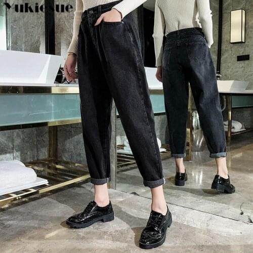 2019 Harem Pants Vintage High Waist Jeans Woman Boyfriends Womens Jeans Full Length Mom Jeans Cowboy Denim Pants Vaqueros Mujer