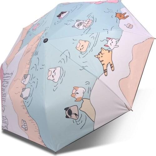 Shade Parasol Women Rain Umbrella Folding Female Umbrellas Sunscreen Woman Girl Elegant Anti-UV Sun Umbrella Paraguas Gifts