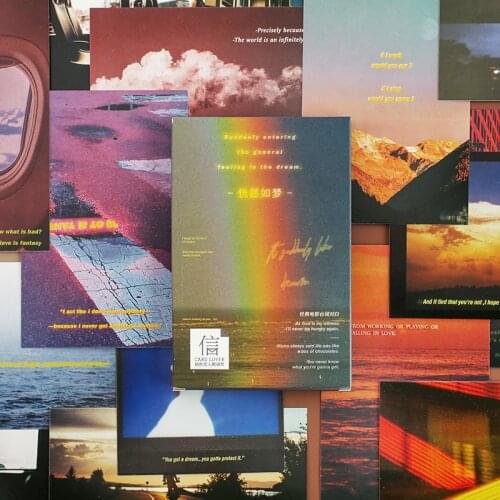30sheets Like Dreams Series Scrapbooking Postcards Set Aesthetic Literature Art Message Blessing Card School Stationery