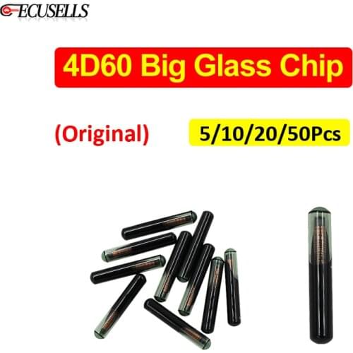 5-50Pcs Original 4D60 Big Glass Chip 4D ID60 Blank Transponder Chip 4D 60 Car Key Chip For Ford Connect Fiesta Focus Ka Mondeo