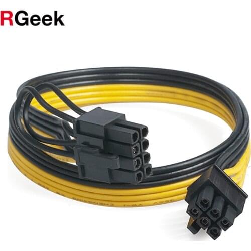 RGEEK 50CM 6 Pin Cables to 8 Pin GPU Cables