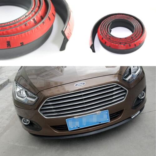 Car Front Rubber Bumper Lip Splitter Skirt Protector For FORD Kuga Mondeo Mustang S-Max i-Max Taurus Tierra Tourneo Transit