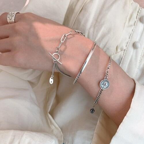 Miuoxion Retro OT Buckle Bracelet Simple Temperament Personality Jewelry For Women Feature Namour Charm Gift All Seasons