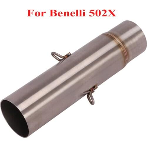 For Benelli 502X Motorcycle Exhaust Connection Section Tube Middle Mid Link Pipe Slip on 502X Exhaust System