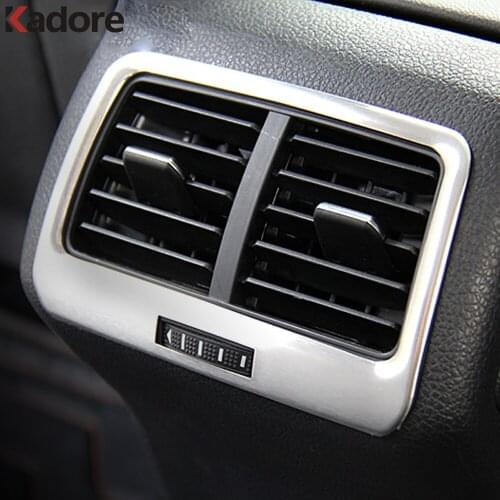 For Volkswagen Golf 7 VII 7 MK7 2013-2015 2016 2017 2018 Chrome Car Rear Air Vent Outlet Covers Decoration Interior Accessories