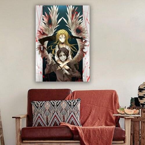 Angels of Death Anime Canvas Oil Painting Poster Prints Art Wall Pictures Living Room Home Decor