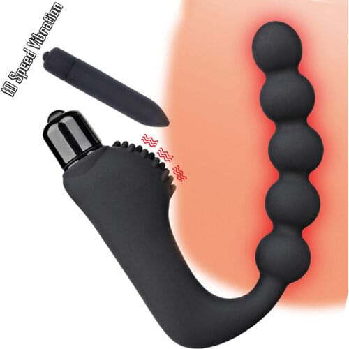 Male Female Masturbator Anal Bead Butt Plug G Spot Vibrator Sex Toys For Woman Man Couples Gay Prostate Massage Bullet Vibrators