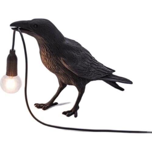 Bird Table Lamp Italian light Bird Led Desk lamp Lucky bird Living Room Bedroom Bedside Raven lamp Home Decor Fixtures