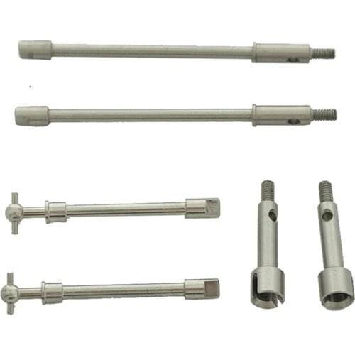 Hardened Steel Front & Rear Axle Drive Shaft CVD for Axial SCX24 90081 1/24 RC Crawler Car Upgrade Parts Accessories