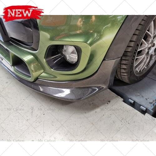 FOR F56 MINI COOPER S DUELL-AG CARBON FIBER GLASS FRONT LIP (JCW BUMPER) TRIM TUNING PART FOR F56 COOPER S FRP FRONT SPLITTER