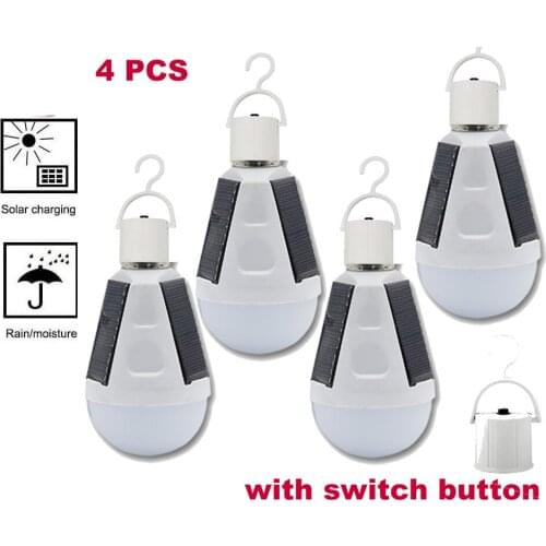 1-4pcs Portable Solar Light Lamp Outdoor Solar Power Panel Garden Light Night Security Street Yard Path Wall Lamp garden wall bu