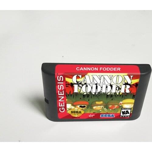Cannon Fodder - 16 Bit MD Game Card for Sega Megadrive Genesis Video Game Console Cartridge