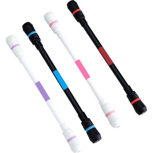 12Pcs/set Gel Pen Blue Black Ink 0.5mm Pens Refill Rods Spinning Rolling Pen Pressure Relief For School Office Pen Stationery