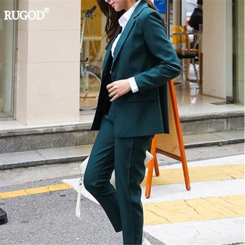 RUGOD Women's Trouser Suits With A Jacket