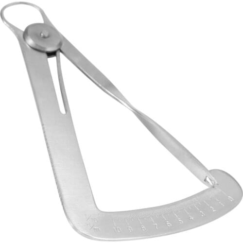 1Pc Stainless Steel Autoclavable Dental Crown Gauge Caliper 0-10mm Surgical Dentist Lab Instruments Measuring Tool For Metal/Wax