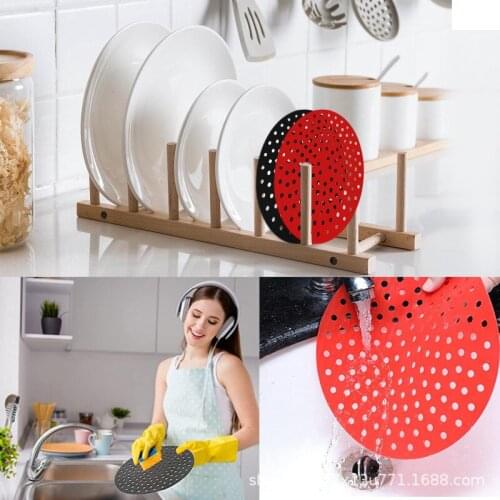 Small Size Silicone Accessories Air Fryer Mold Non-stick Durable Pad Scale Place Mat Kitchenware Reusable Square Air Fryer Tools