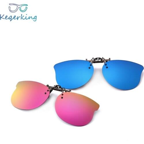 Boy Girl Polarized Clip On Sunglasses Fishing Night Anti UV Driving Fishing Two style Sun Glasses Clips Mirror UV400 ZB-69