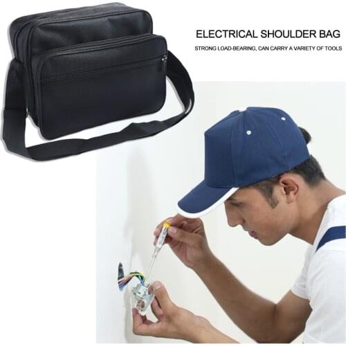 Hardware Parts Electrician Toolkit Tool Bag Multi-functional Single Shoulder Bag Oxford Canvas Chisel Electrician Toolkit