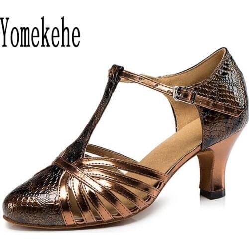 Women Professional Dancing Shoes Modern Ballroom Dance Shoes Ladies Girls Tango Latin Dance Shoes Heeled 6CM/8CM Hot Selling