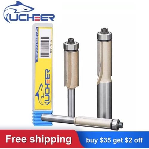 UCHEER 2 teeth trimming cutter Woodworking router bit machine professional grade lifting sealing machine strip trimming