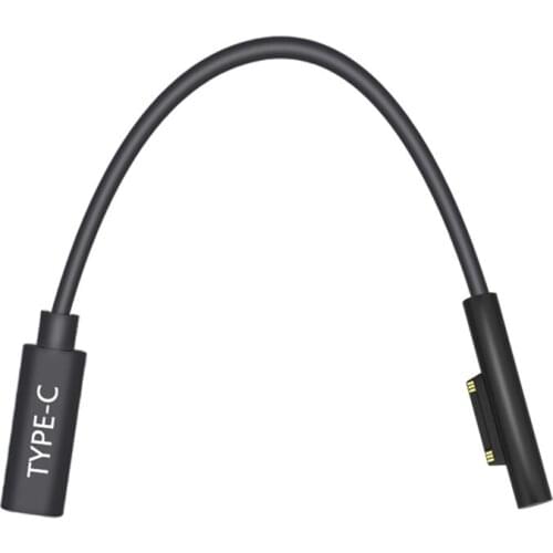 USB C Type C Charging Cable For Microsoft Surface Pro 4 6 5 3 go Book Power Supply DC Plug 15V 3A USB C Female Charger Cable