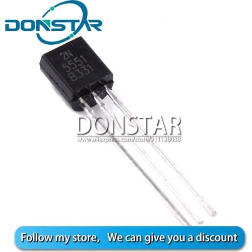 100PCS 2N5551 5551 TO-92 TO92 NPN General Purpose Transistor New original
