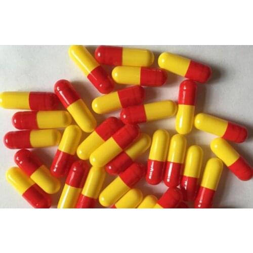 10,000pcs Capsule Clear red yellow Hard Empty Gelatin Capsules,Gelatin Empty Capsules 0# Vacant Capsules