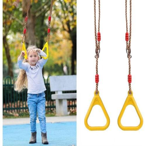 2Pcs/Set Kids Swing Rings Playgrounds Park Children Climbing Outdoor Gym Rings