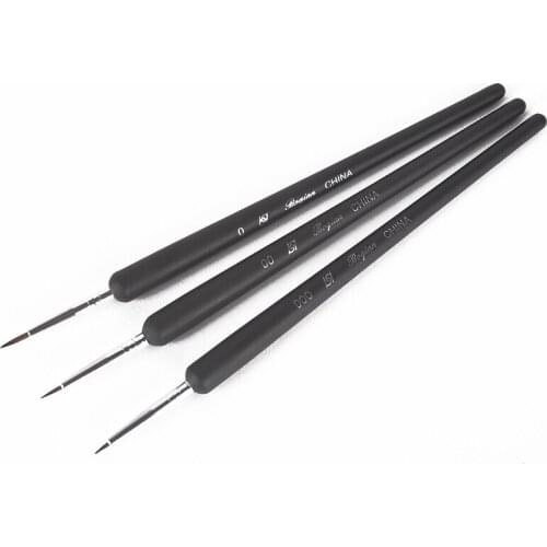 3Pcs Tiny Acrylic Nail Art Pen Brush Liner Drawing Pen Brushes Painting Tool Set For Beauty Nail Tools
