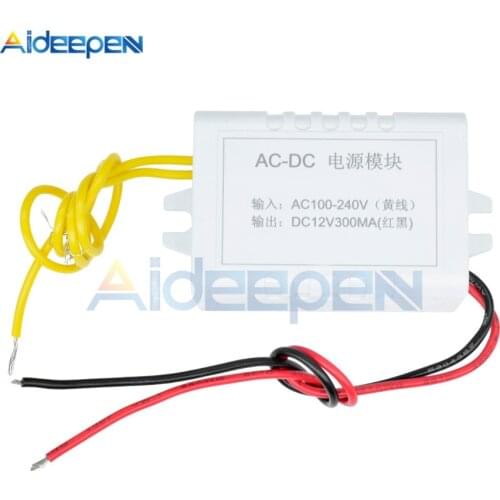 AC 110V-220V to DC 12V Converter Adapter 12V 1A Power Supply Module DC 300MA for Thermostat