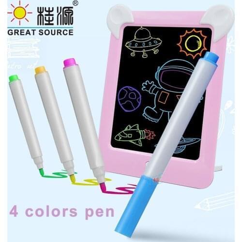 Children Light Up Drawing Pad Repead Creative Board Photo Frame Memo Pad LCD Screen (1pc)