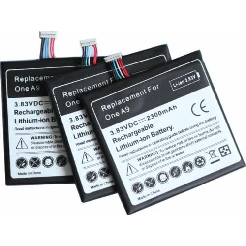 Ciszean 3pcs/lot 2300mAh B2PQ9100 3.83VDC Replacement Li-Polymer Battery For HTC One A9 + Tracking Code