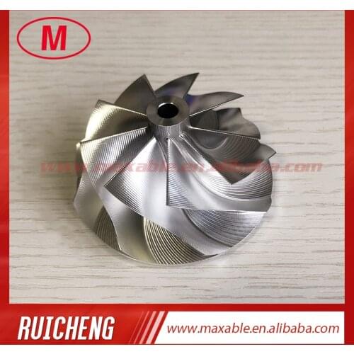 G25-660 54.28/67.40mm 9+0 Blades point milling turbo aluminum 2618/Milling/billet compressor wheel for 858161-5003S/877895-5002S