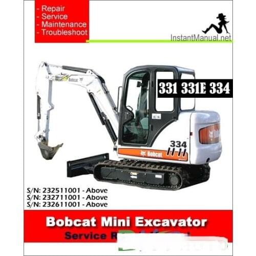 BOBCAT EXCAVATORS SERVICE & REPAIR MANUALS