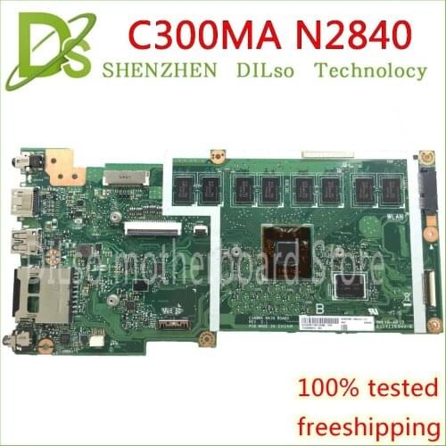 KEFU C300MA Motherboard For ASUS C300MA Motherboard N2840 CPU 4G RAM c300ma Mainboard rev2.1 work 100% Test original