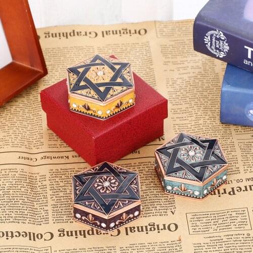 Metal Vintage Storage Box Jewelery Decor Luxury Gift Case Ring Stud Earring Small Things Cajas De Almacenamiento Home Organizer
